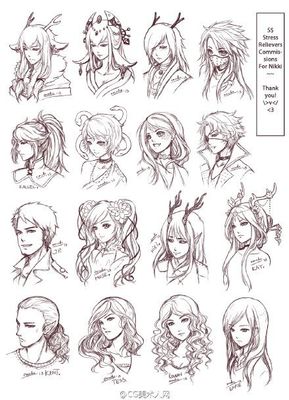 炒雞贊的動漫人物發型設計繪制參考 靈感與技巧分享