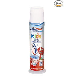 新低！Aquafresh 家護(hù) Kids Toothpaste 兒童立式含氟牙膏6支裝海淘指南